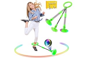 BAXING Skip Ball Kinder，Jumping Ball Kinder ,Skip It,Faltbarer Flash Jumping Ball,Sprungball Fettverbrennungsspiel Für Kinder Und Erwachsene