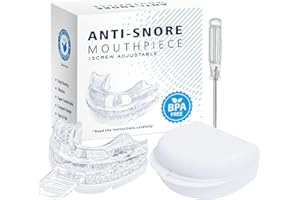 TESEU Anti Ronflement: Anti Ronflement Orthese Anti Ronflement Inodore Et Doux Anti Ronflement Efficace Puissant Adapté Aux Hommes et Aux Femmes Ronflent Snoring Mouth Guard - bleu