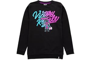 Fortnite Sweater Garçons Enfants Victory Royale Jeu T-Shirt Jumper Noir