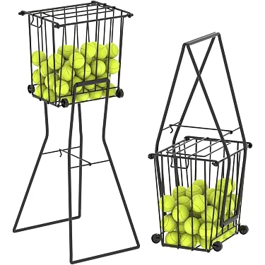 Babolat Wheeled Basket - Panier Pour Balles De Tennis Avec Roulettes - Capacité 120 Balles - Bleu
