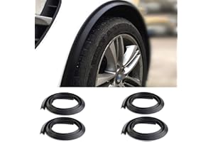 DuDuZui 1,5m Universal Mudguards Auto Rad Fender Verlängerung Formung Flares Autos Reifen Augenbrauen Trim Strip Stick Out Edge für Auto-Protektor und Dekoration, Packung mit 4 STK ﻿ ﻿ ﻿