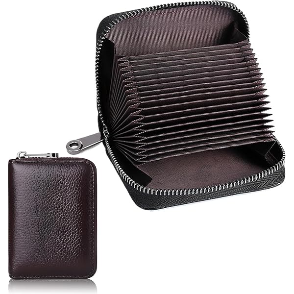 Portacarte In Pelle Con Zip Per Donne - Compatto, Con RFID Blocking, 12 Slot Carte, 2 Slot Contanti - Foto 2