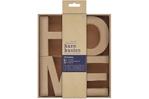 docrafts 3D Letras, Papel, marrón, 2.16 x 17.899999999999999 x 25.51 cm