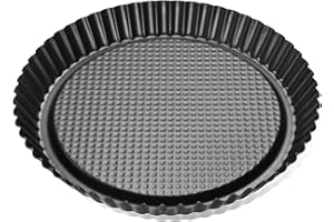 Zenker 6522 Plat à tarte renversée 30 cm, plat à tarte, moule à tarte, Acier, Noir, 30 x 30 x 3 cm