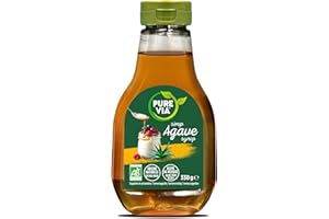 Pure Via Sirop d'agave bio - Alternative au sucre 100% d'origine naturelle- 330g