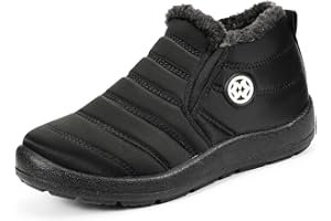 Gaatpot Bottes Femme Bottines Imperméable Bottes de Neige Fourrée Chaude Chaussures Hiver Boots