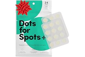 Dots for Spots Pimple Patches - Stocking Fillers - Pack of 24 Translucent Hydrocolloid Spot Treatment Stickers for Face - Fast-Acting, Vegan & Cruelty Free - Korean Skin Care