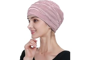 Alnorm Pleated Turban Classy Wraps Gifts Chemo Headwear for Women