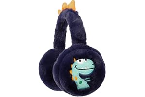 Zeltauto Adjustable Kids Earmuffs for Toddler and Teen 3-10 Years, Knit Ear Warmer Winter Warm Plush Ear Muffs for Girls and Boys