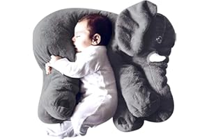 DearJoy Polyester Big Size Fibre Filled Stuffed Animal Elephant Soft Toy For Baby Of Plush Hugging Pillow Soft Toy For Kids B