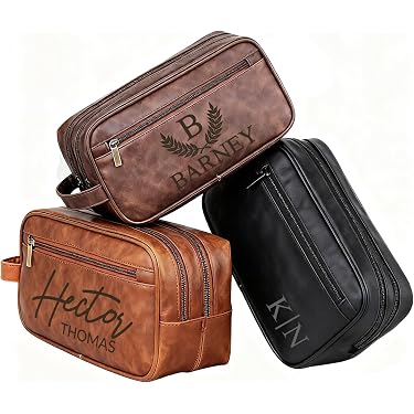 Make-up Tasche Aus Weichem PU-Leder – Wasserdicht, Große Öffnung, Mit Griff, Blau