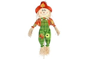 GANAZONO Décoration d'épouvantail,Décoration,Répulsif aux oiseaux,Poupée de paille debout,Décoration de jardin,Décoration d'automne,Décoration d'Halloween pour l'automne,Thanksgiving,Maison et jardin