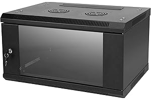 Dynamode DYNA-CAB-WFP-FE-6U450 600 x 450 x 320 mm LMS DATA 6U 19-Inch Wall Enclosure Network Cabinet