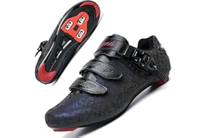 JEVRITE Women Cycling Shoes Road Bike Riding Shoes SPD Indoor Outdoor Cycling Shoes with Look Delta Cleats