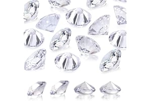 TOAOB 10 Stück Deko Diamanten Groß 40mm Acryl Kristalle Transparent Diamantkristalle Dekosteine Diamanten Streudeko Hochzeit Dekoration