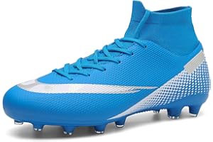 Topwolve Boys Football Boots Kids FG/AG Turf Soccer Shoes Athletics Training Shoes Girls Soccer Shoes Teenager Outdoor Sport Shoes Sneakers for Unisex