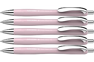 ‎SCHNEIDER Schneider 132519 Slider Rave XB Kugelschreiber (Limitierte Sonderedition in pearl, Made in Germany) 5 Stück, Schreibfarbe: blau