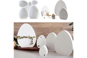 ‎FUFRE Silikonformen Gießformen Ostern, Silikonformen Gießformen, 5er Ostereier, DIY Easter Eggs, Gieß-formen Silikon, Silikonform Ostern, Silikonform Frühling,für DIY Ostereier Deko, Osterdeko (B)