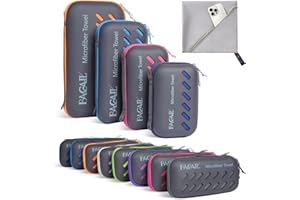 BAGAIL BASICS BAGAIL Serviette de Voyage en Microfibre, Serviettes de Camping, Serviette de Bain et Serviette de Plage, Séchage Rapide - Super Absorbant - Ultra Compact,Idéal pour Le Sport, la Gym et Le Yoga.