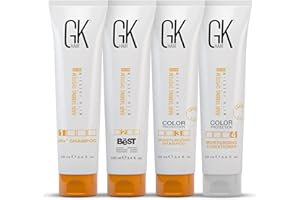 ‎GK HAIR GK HAIR Global Keratin The Best Professional Hair Kit (100ml/3.4 Fl Oz) zum Glätten, Glätten von Keratin-Behandlung - Für seidiges, glattes Naturhaar - Neue Formel