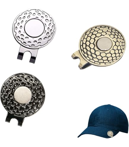 Magnetische Golfball Marker 5er Set - Blumenförmige Mützenclips