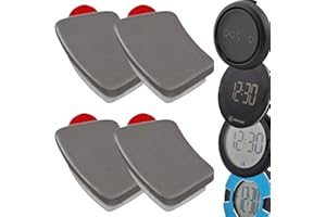 3D M 4 Ersatz Metallplättchen mit Klebepad passend für OOONO CO-Driver NO2, P-DISC NO1, NO2 und NO3 Auto elektronische Parkscheibe Blitzerwarner Halterung Ersatzteile Parkuhr Magnet selbstklebend