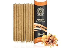 Mut22 12 Varillas de Palo Santo con Mirra, Incienso Natural de Palo Santo Varillas Duraderas