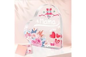 COCHIE Geschenke für Mama, Acryl Andenken Geschenk mit Geschenkbox, Beste Mama Der Welt, Perfekt zu Muttertagsgeschenk oder Geburtstagsgeschenk