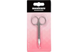 Manicare Nagelschere, präzise gebogene Klingen, hochwertiger japanischer Edelstahl, für Nagelschneiden zu Hause und professionell, lange scharfe Schere für Maniküre und Pediküre