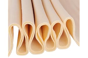 JTNOHX Fieltro Artesanal de 1,4 mm de Grosor para Manualidades, Tela de 90x90 cm, Hojas Suaves para Proyectos de Arte y Costura (Albaricoque)