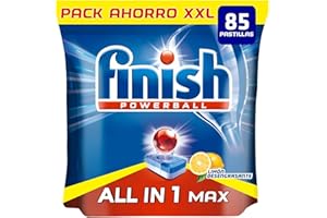 Finish Powerball All in One Max Lemon - 85 tabletek do mycia naczyń [hiszpański]