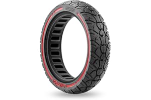 Amitor 8,5 Pouces Pneu Plein pour Xiaomi Pro 2 M365 Pro 1S Mi3, Pneu 8 1/2 Pouces Increvable, Roue Trotinette Electrique 50/75-6.1 Antidérapant et Antiusure, Haute Longévité et Sans Entretien, 1PCS