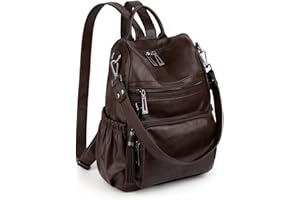 UTO Zaino da donna in pelle Vegan Zaino multifunzionale alla moda con fiocco e design a nappe Borse a tracolla casual a scomparti multipli per viaggi universitari