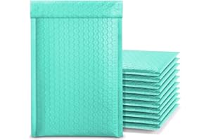DEFRESIT 30PCS Self-Seal Bubble Mailers, Padded Envelopes, Poly Mailers, Padded Bubble Envelopes, Postal Wrap Envelope for Shipping, Mailing, Packaging, Blue (13 X 18CM)