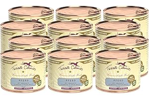 Terra Canis Cheval, Amarante & pêche - Nourriture Humide Classique, 6x400g I Aliment pour Chiens 1re qualité 100% aux Standards de l’Alimentation Humaine I Riche & sain I sans céréales & Gluten