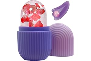 KEEPAQ Ice Roller, Ice Roller for Face and Eyes, Ice Face Roller and Gua Sha, Silicona Rodillo de Hielo, Efectivamente Aliviar la Hinchazón, Reducir Poros, Reafirmar Arrugas y Hidratar Analgésicamente