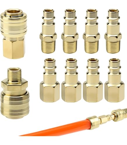Raccordo per aria compressa 3pc con filettatura esterna 1/2 filetto maschio in ottone 1/2 Raccordo per aria compressa 3pc con filettatura esterna 1/2 filetto maschio in ottone 1/2