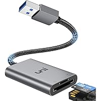 uni Lettore di schede USB 3.0 2 in 1 SD Card Reader in alloggiamento in alluminio e cavo in nylon, adattatore USB 3.0 per SD/