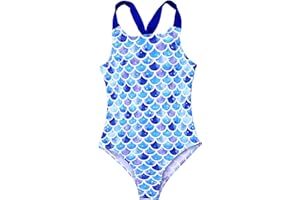 IEFIEL Traje de Baño una Pieza para Niña Verano Bañador de Deportivo Natación con Estampado Ropa de Secado Rápido Playa Piscina Swimsuit 3-16 años