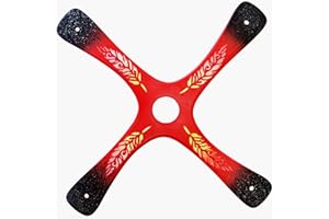 BOOMERANG EVOLUTION Boomerang S-Quad, Boomerang for Beginner or Good Pitcher, created by The World Champion, Easy to Launch, Outdoor Sport, with a range of 20 m, follow the instructions (Red)
