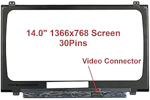 A Plus Screen Compatible for INNOLUX N140BGA-EA4 REV.C1 for 14" IBM Lenovo IDEAPAD 320S-14IKB Laptop Notebook Display Panel HD Screen 30 Pin eDP 1366x768