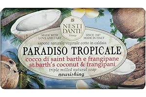 NESTI DANTE Paradiso Tropicale St. Barth's Nut And Frangipani Soap Mydlo Toaletowe Kokos I Plumeria G, Coco, Coco, 250 Gramo