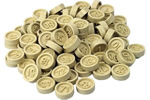 CARTALOTO-90 jetons en Plastique numérotés, JP902FB, beige