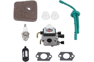 KUULEYN Kit de carburador, carburador para STIHL FS55 FS55R FS55RC FS38 KM55 HL45 KM55R Desbrozadora Piezas de desbrozadora