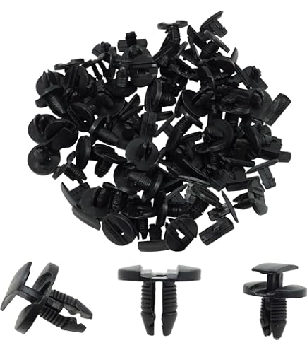 Lot De 50 Clips De Fixation Auto En Plastique - Compatible Citroën, Renault, Peugeot (réf. 8565.53, 1609267280…)