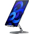 Satechi Aluminum Desktop Stand - Adjustable Tablet Mount with Protective Grips - Compatible with All iPad and Tablet Models, iPad Pro M2/ M1, iPad Air M1, iPad Mini, iPhones 16/15/14/13/12 and more