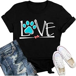 Cute Dog Paw Print Semicolon Men Women T-shirt