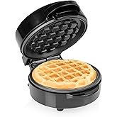 Tristar Mini Waffle Maker, Round Waffle, 550 W, Non-Stick Coating, Compact Design, Easy Cleaning, WF-2109 | Di&aacute;metro de 12,5
