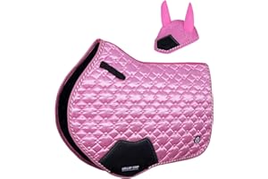 Gallop Shop Luminous Close Contact Saddle Pads (Baby Pink, Cob/Pony)