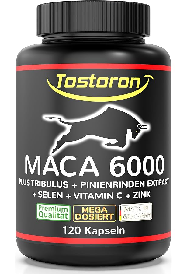 T-Sterol Potenzmittel Für Männer – 30 Kapseln, Pflanzlich, 500mg Dosierung, Natürliche Unterstützung